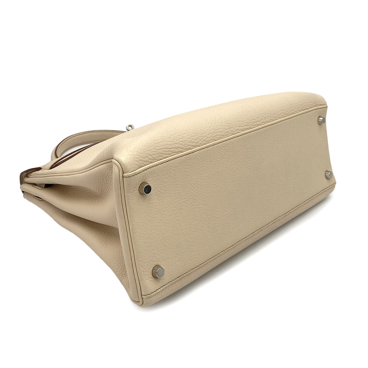 HERMES KELLY 35 RETOURNE PARCHEMIN TAURILLON CLEMENCE HANDSHOULDER BAG □E SHW 90248818