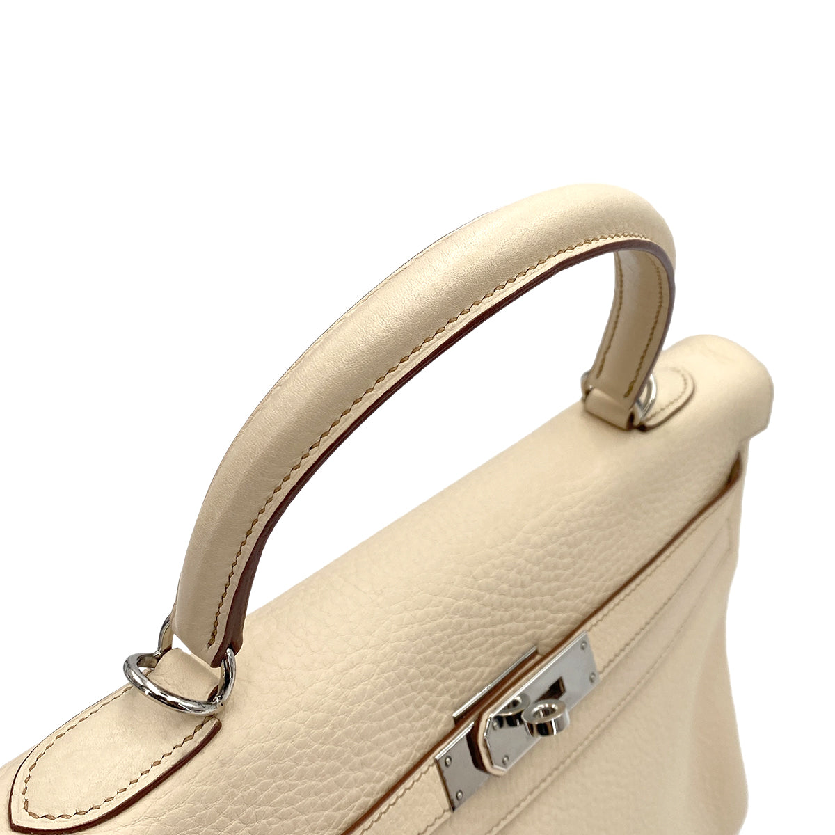 HERMES KELLY 35 RETOURNE PARCHEMIN TAURILLON CLEMENCE HANDSHOULDER BAG □E SHW 90248818