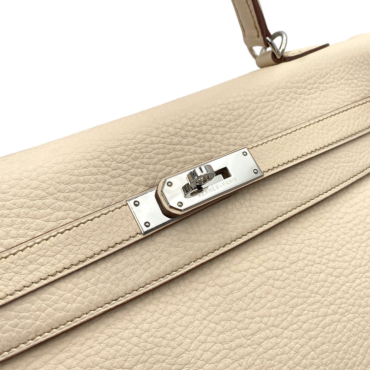 HERMES KELLY 35 RETOURNE PARCHEMIN TAURILLON CLEMENCE HANDSHOULDER BAG □E SHW 90248818