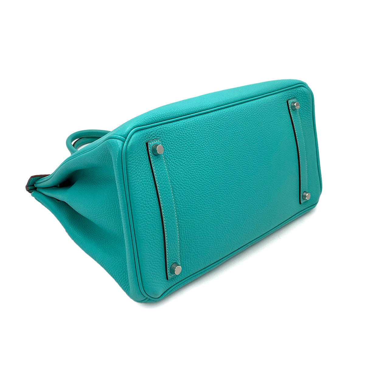 HERMES BIRKIN 35 LAGON TAURILLON CLEMENCE HAND BAG □L SHW 90248825