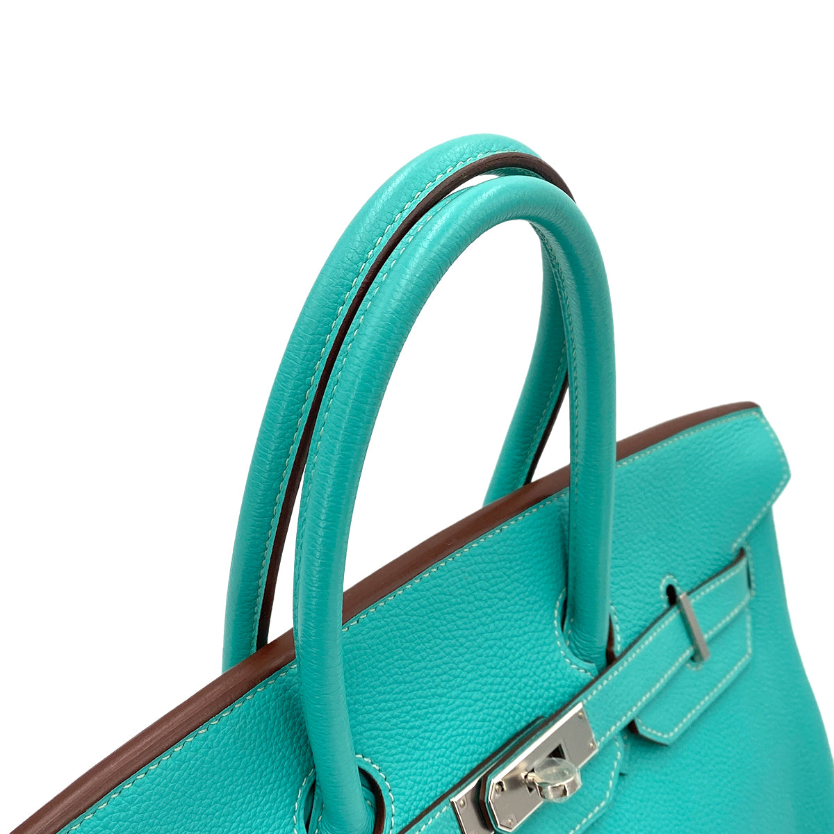 HERMES BIRKIN 35 LAGON TAURILLON CLEMENCE HAND BAG □L SHW 90248825