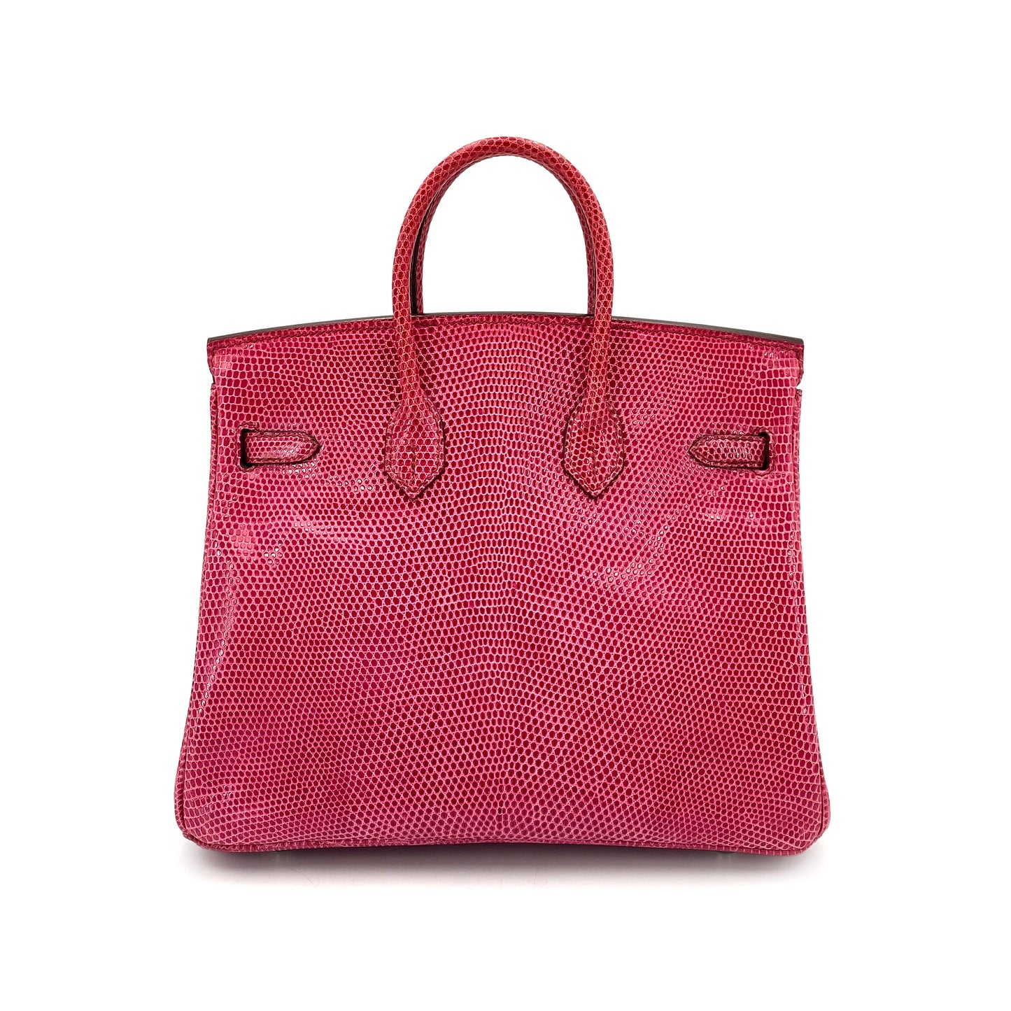 HERMES BIRKIN 25 FUSCHIA PINK LIZARD HAND BAG □L SHW 90248833