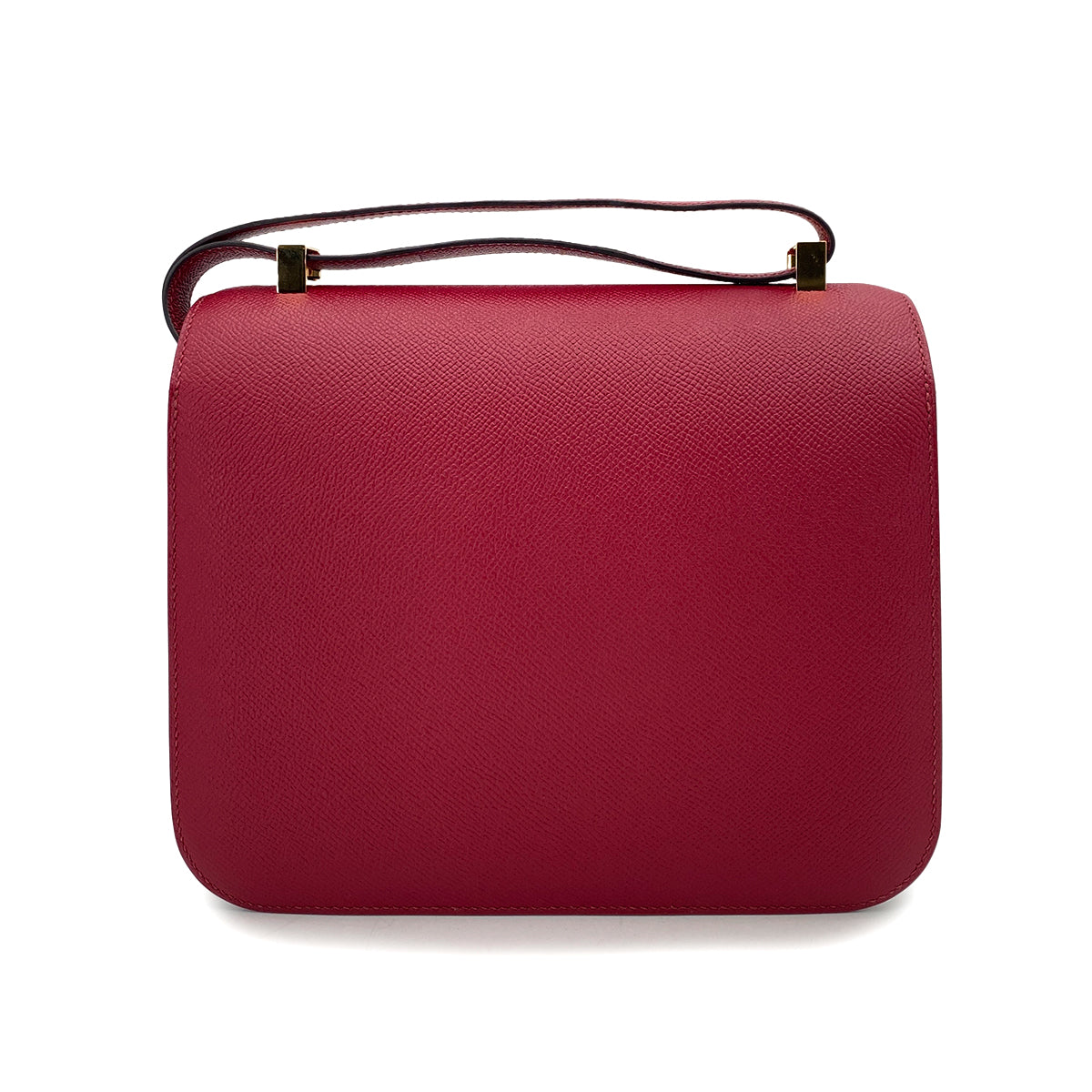 HERMES CONSTANCE3 VERSO ROUGE GRENADE EPSOM LACQUER SHOULDER BAG X 90248834