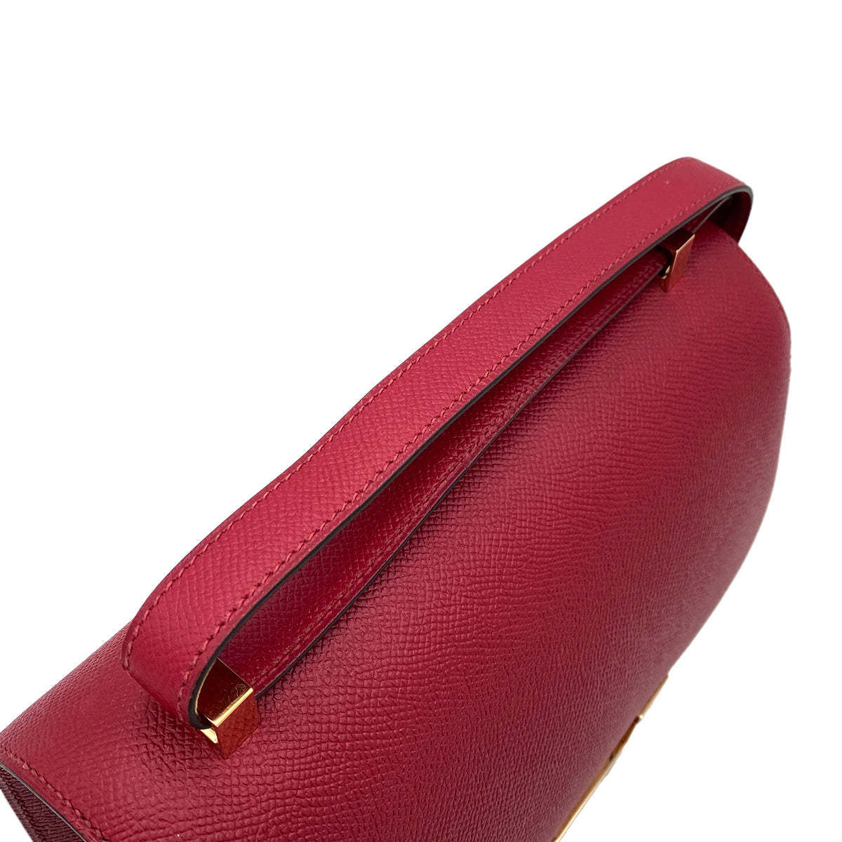 HERMES CONSTANCE3 VERSO ROUGE GRENADE EPSOM LACQUER SHOULDER BAG X 90248834