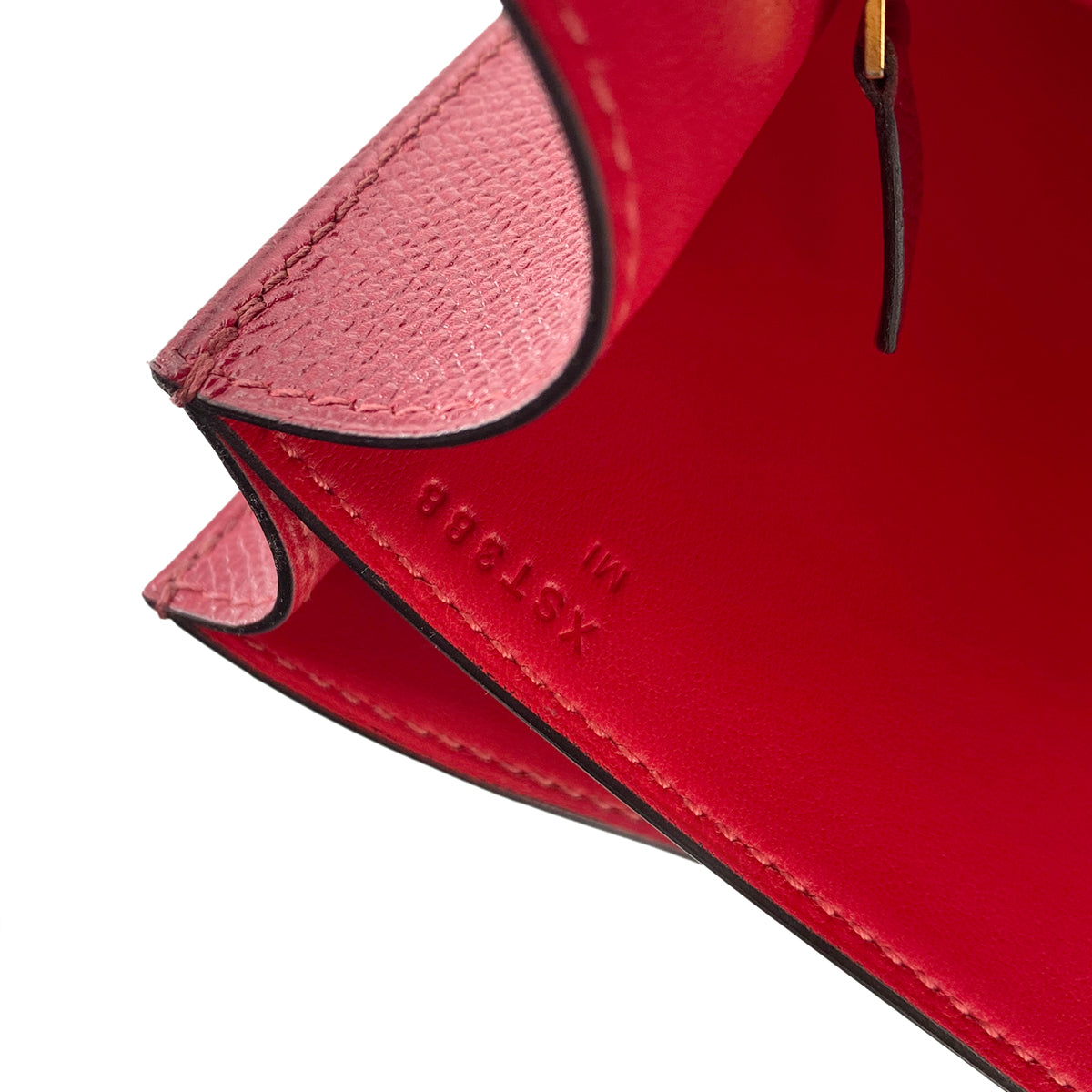 HERMES CONSTANCE3 VERSO ROUGE GRENADE EPSOM LACQUER SHOULDER BAG X 90248834