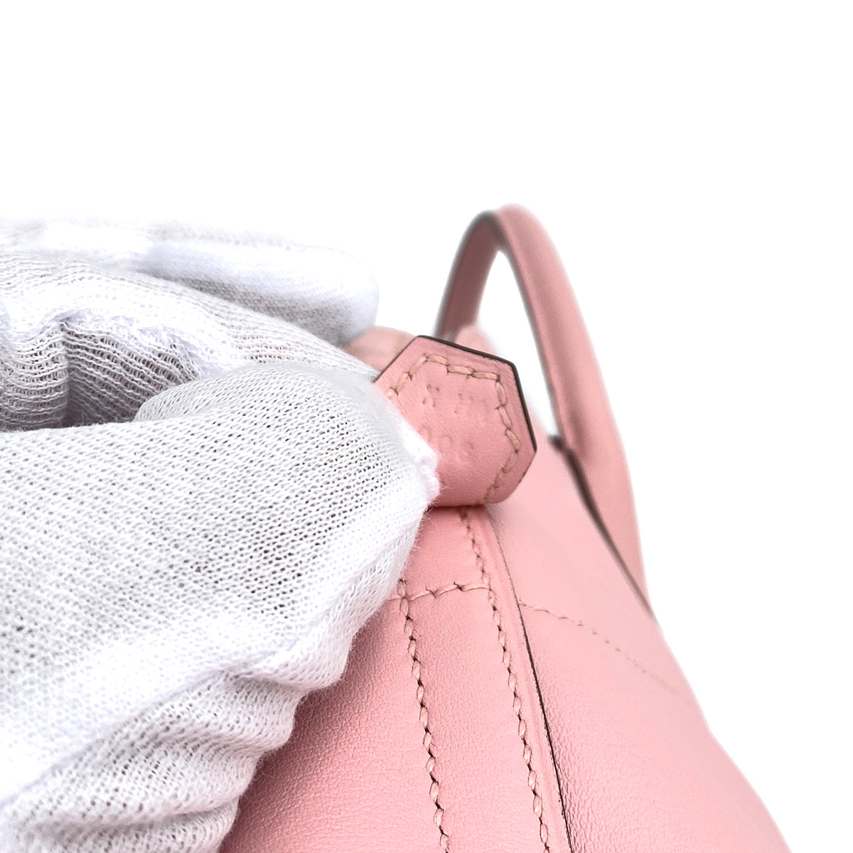 HERMES BOLIDE 27 ROSE SAKURA VEAU SWIFT HAND SHOULDER BAG X 90249017