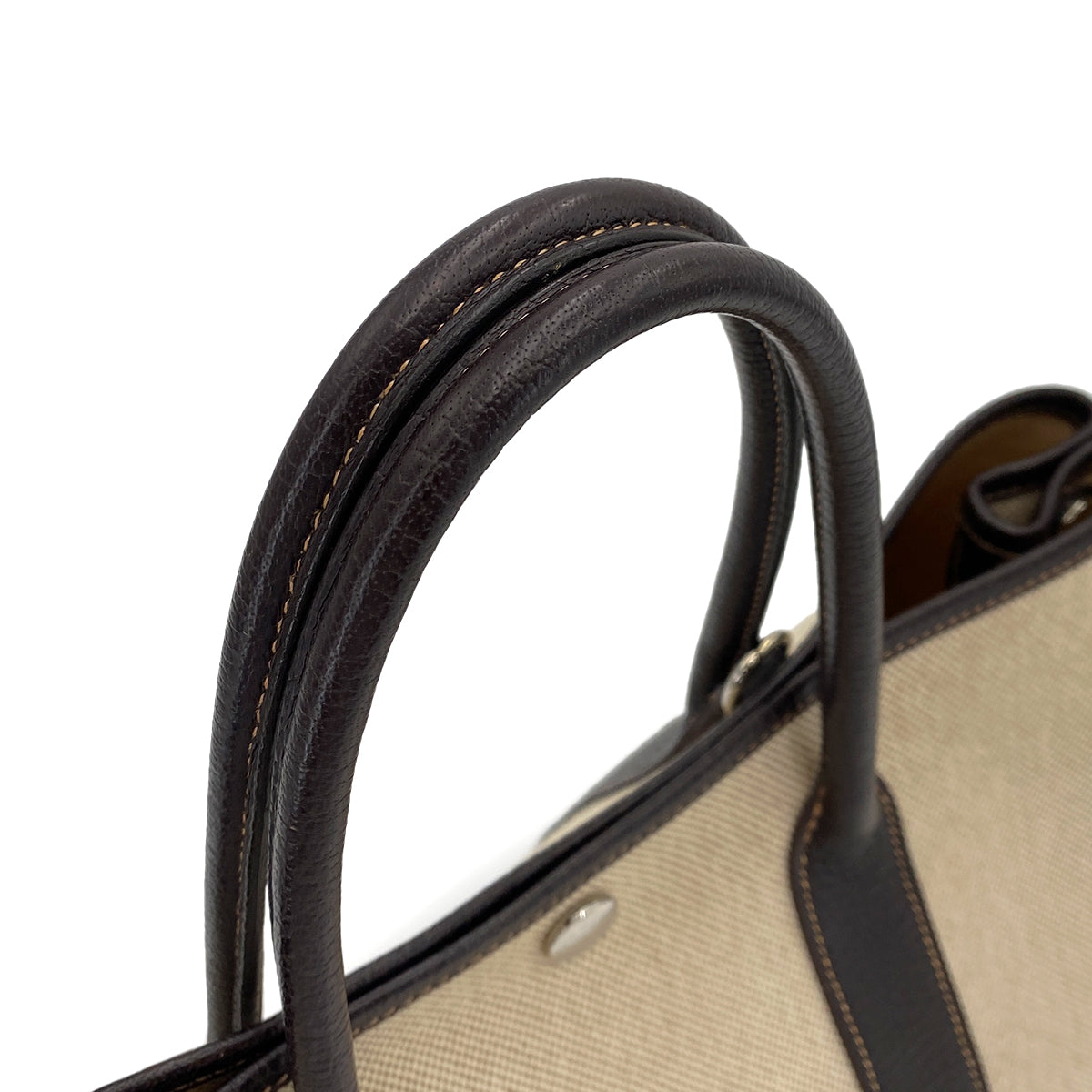 HERMES GARDEN PARTY TPM MARON TOILE H TOTE SHOULDER BAG □I 90249021