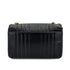 CHANEL VINTAGE MADEMOISELLE CHAIN SHOULDER BAG BLACK LAMB SKIN 90249030