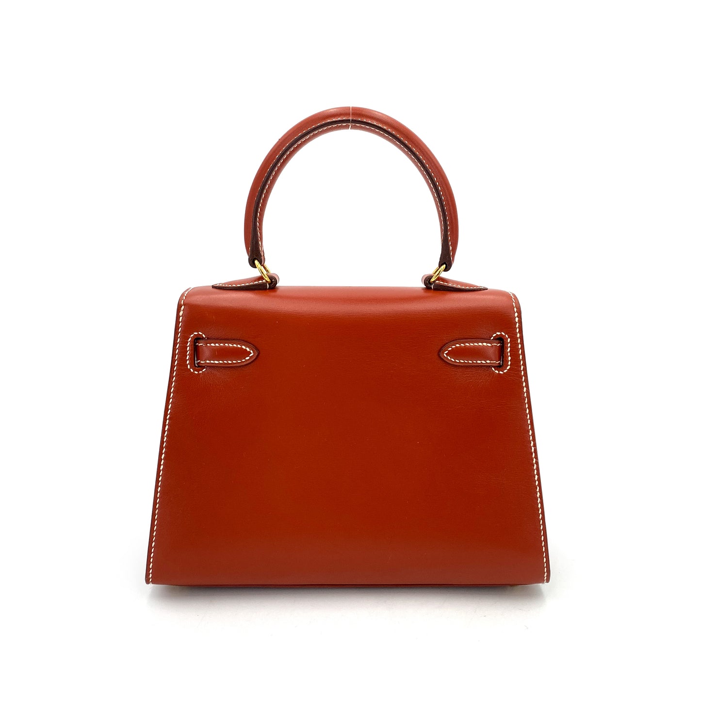 HERMES MINI KELLY 20 BRICK BOXCALF HAND SHOULDER BAG 〇W 90249068