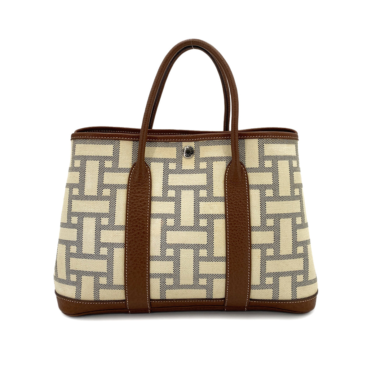HERMES GARDEN PARTY TPM TOILE MOSAIC TOTE BAG □L 90249071