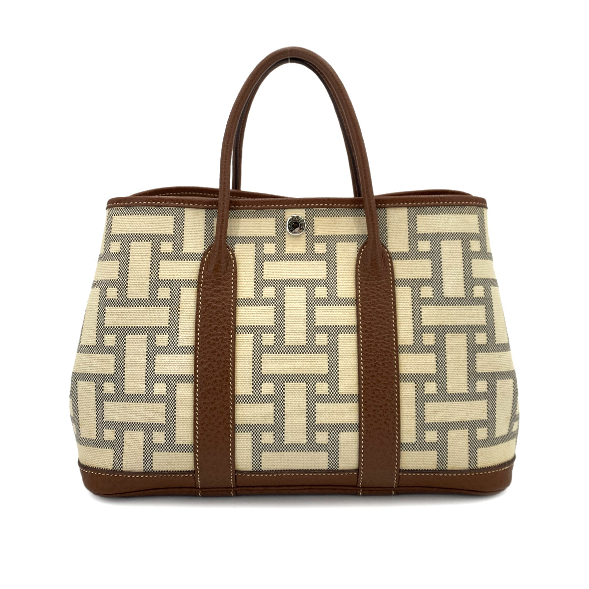 HERMES GARDEN PARTY TPM TOILE MOSAIC TOTE BAG □L 90249071
