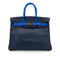 HERMES BIRKIN 35 NAVY BLUE TYPE COUCHEVEL HAND BAG 〇X 90249072 - PURPOSE