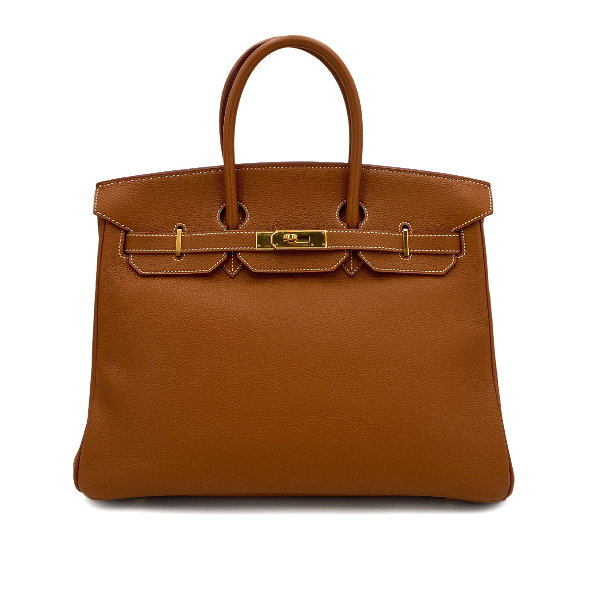 HERMES BIRKIN 35 GOLD TAURILLON CLEMENCE HAND BAG □E GHW 90249819