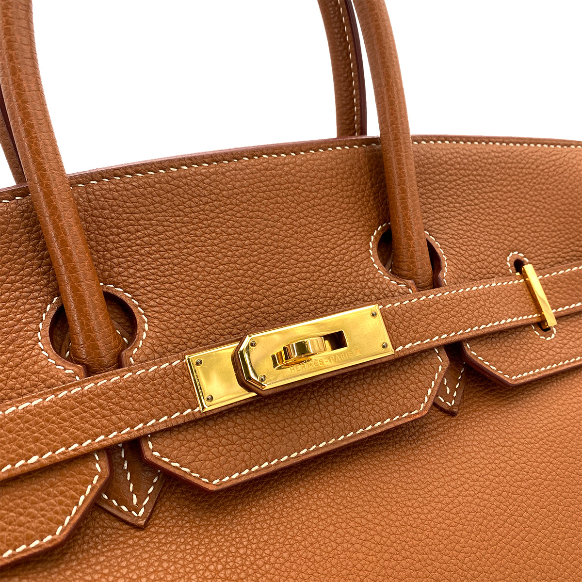 HERMES BIRKIN 35 GOLD TAURILLON CLEMENCE HAND BAG □E GHW 90249819