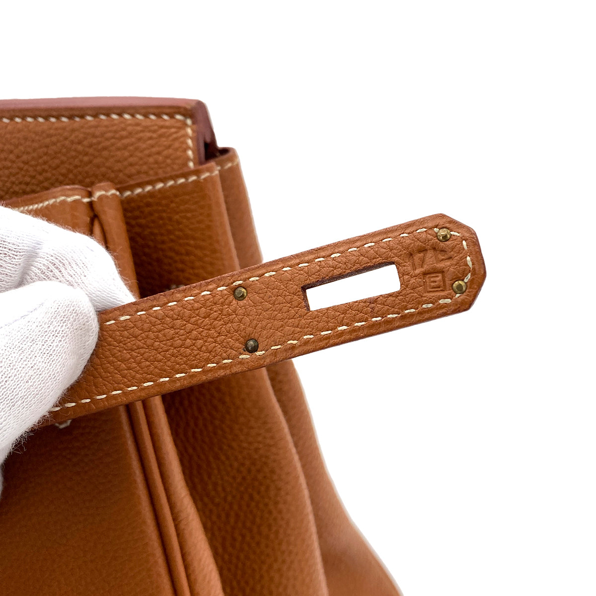 HERMES BIRKIN 35 GOLD TAURILLON CLEMENCE HAND BAG □E GHW 90249819