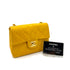 CHANEL VINTAGE MINI SQUARE 17 CHAIN SHOULDER BAG YELLOW LAMB SKIN 90249820 - PURPOSE