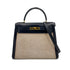 HERMES KELLY 28 SELLIER NAVY BOX CALF TOILE H HAND SHOULDER BAG 〇C 90249821 - PURPOSE
