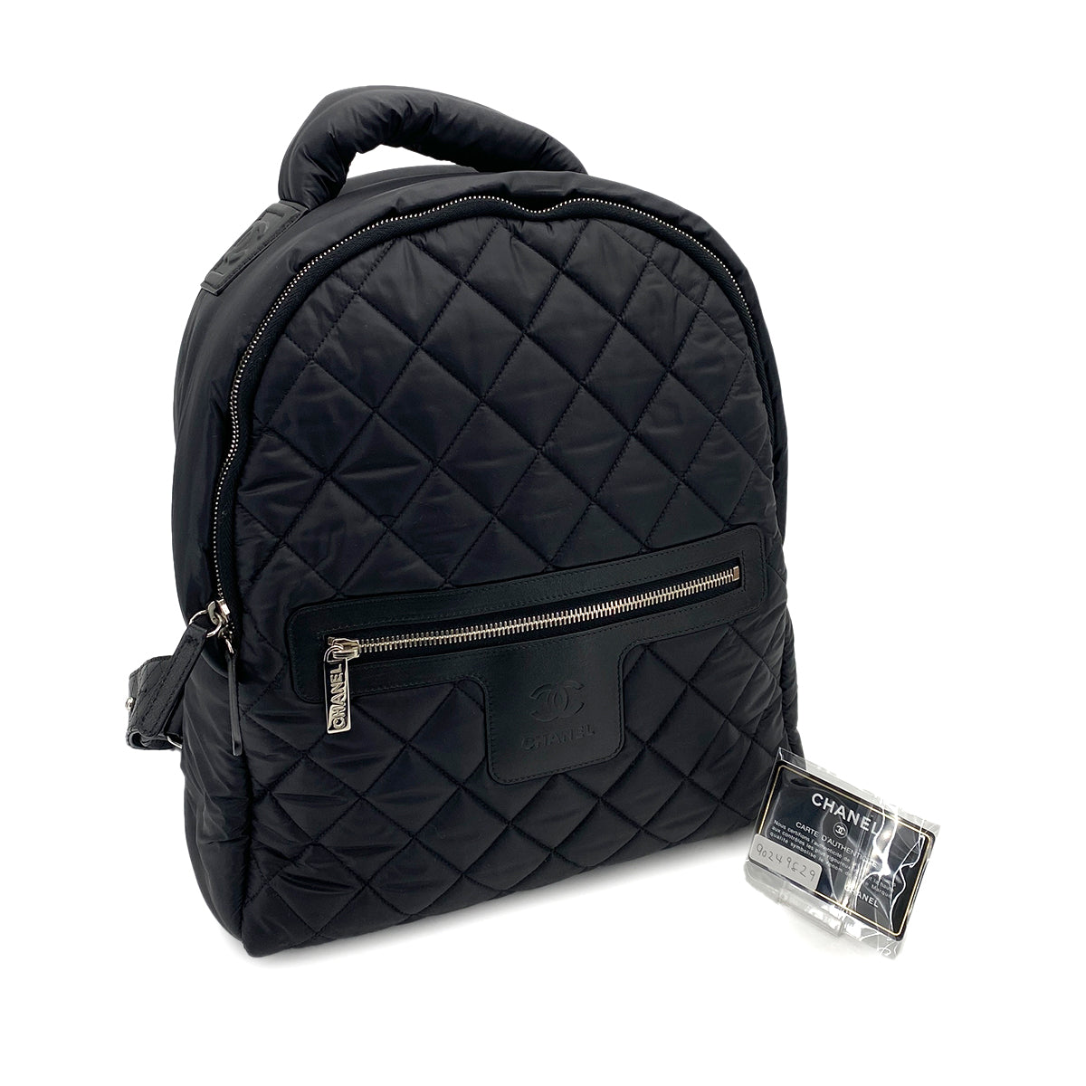 CHANEL COCO COCOON BACK PACK BLACK NYLON 90249829