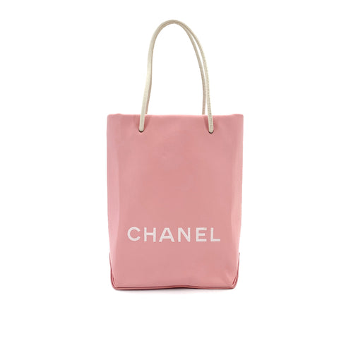 CHANEL VINTAGE ESSENTIAL TOTE BAG PINK CALF LEATHER 90249865 - PURPOSE