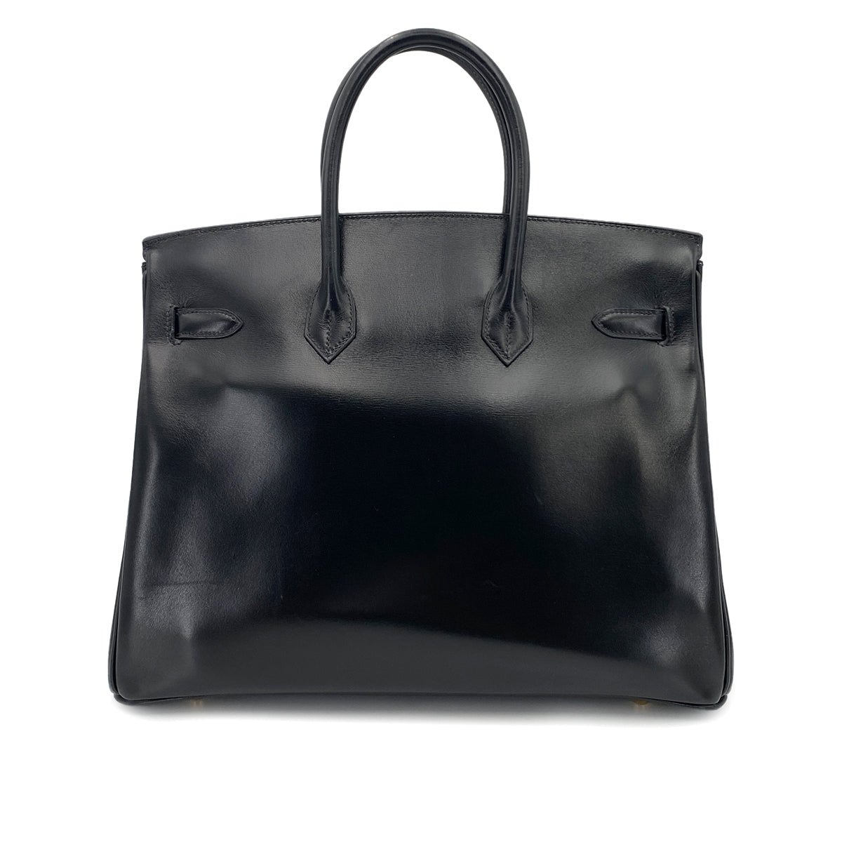 HERMES BIRKIN 35 BLACK BOXCALF HAND BAG □G 90249939