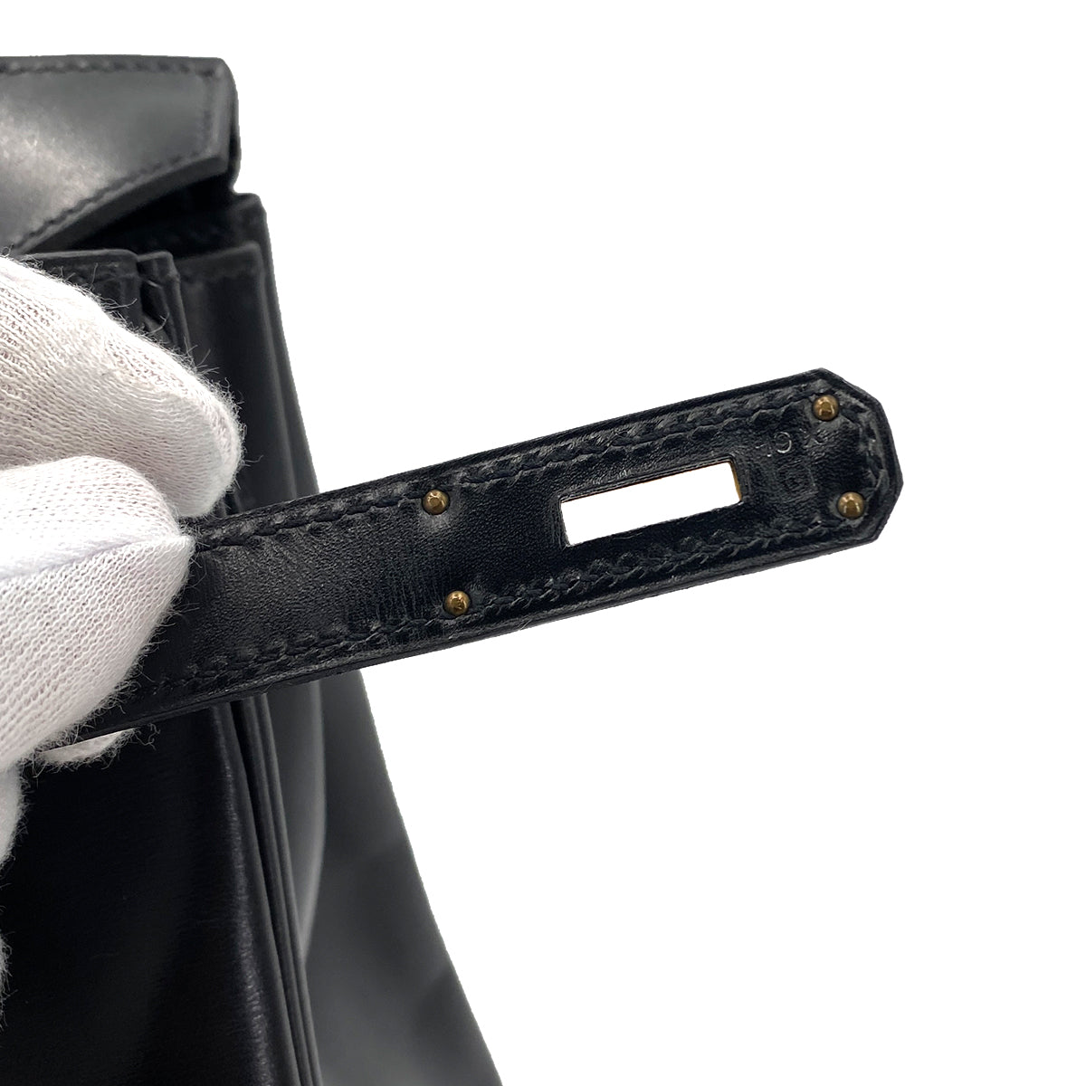 HERMES BIRKIN 35 BLACK BOXCALF HAND BAG □G 90249939