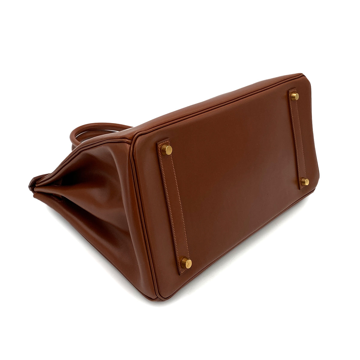 HERMES BIRKIN 35 BROWN TYPE BOXCALF HAND BAG □G 90250080