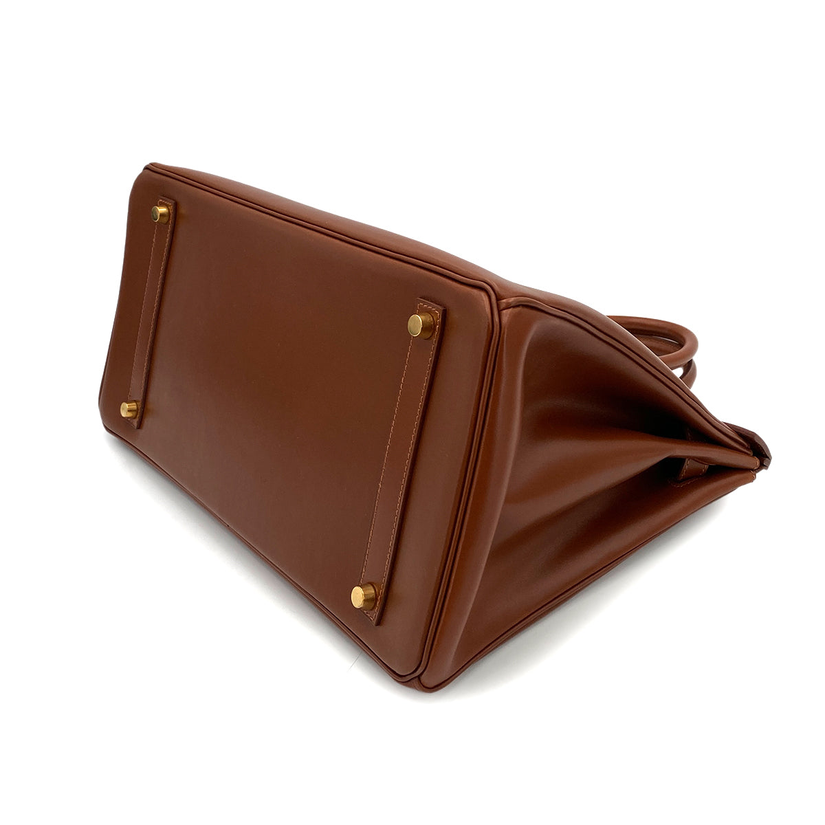 HERMES BIRKIN 35 BROWN TYPE BOXCALF HAND BAG □G 90250080