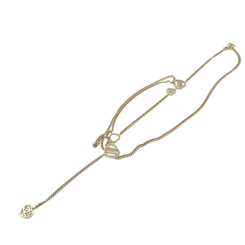 CHANEL NECKLACE COCOMARK HEART RHINESTONE ACCESSORY C23B 90260159 - PURPOSE