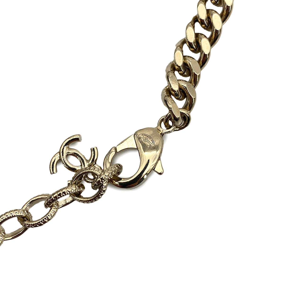 CHANEL NECKLACE COCOMARK RHINESTONE ACCESSORY D22C 90260160
