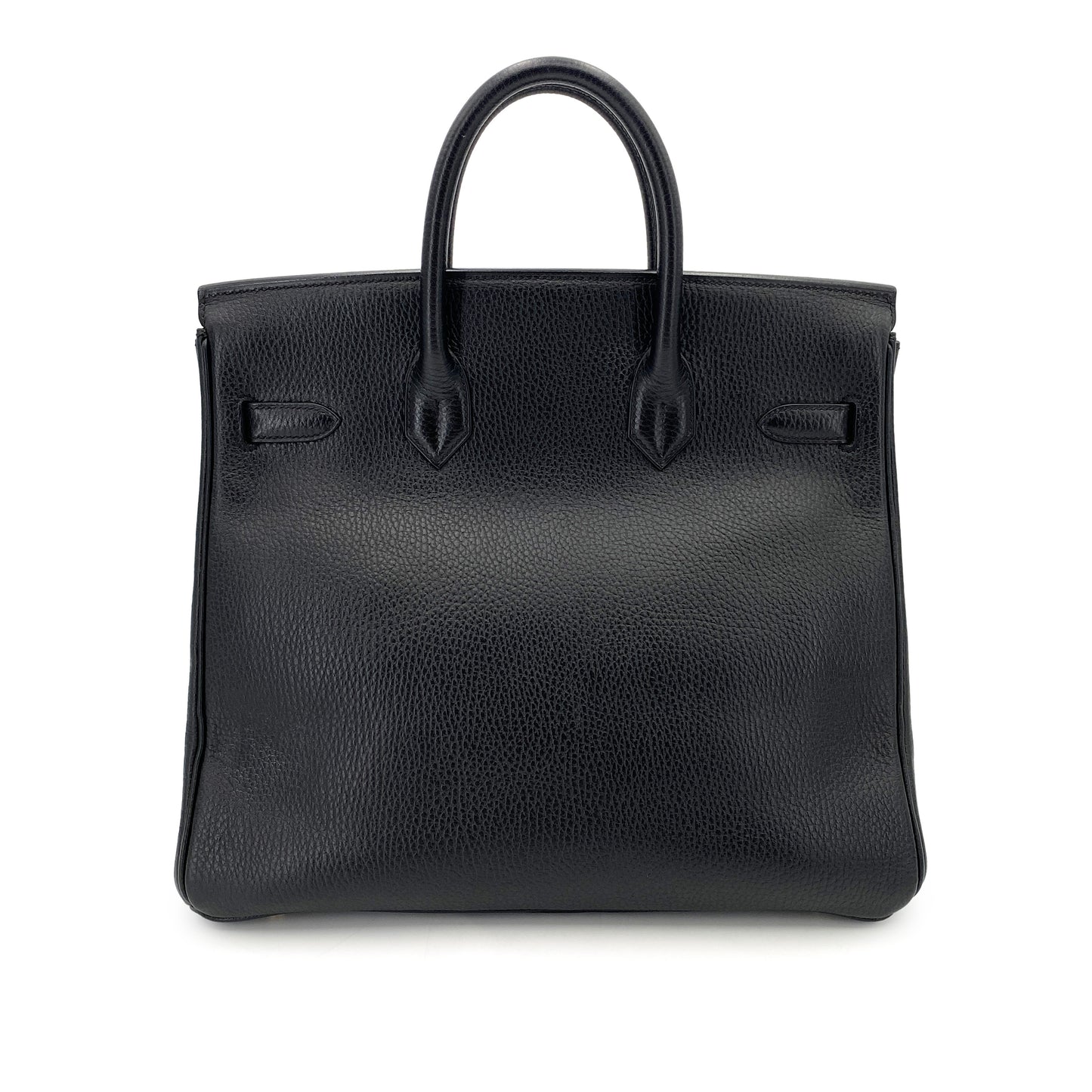 HERMES HAUT A COURROIES 32 BLACK ARDENNES HAND BAG □B 90250275