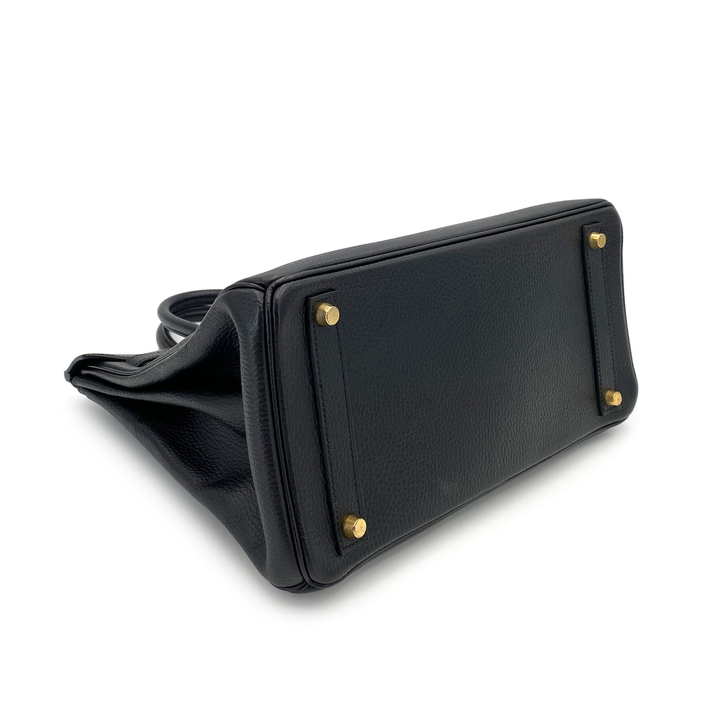 HERMES HAUT A COURROIES 32 BLACK ARDENNES HAND BAG □B 90250275