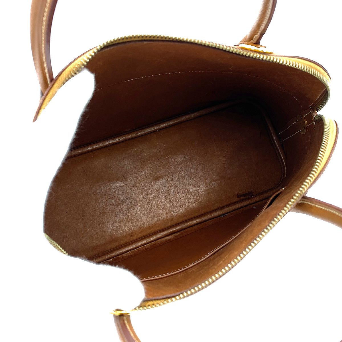 HERMES BOLIDE 31 GOLD COUCHEVEL HAND BAG □E 90250276