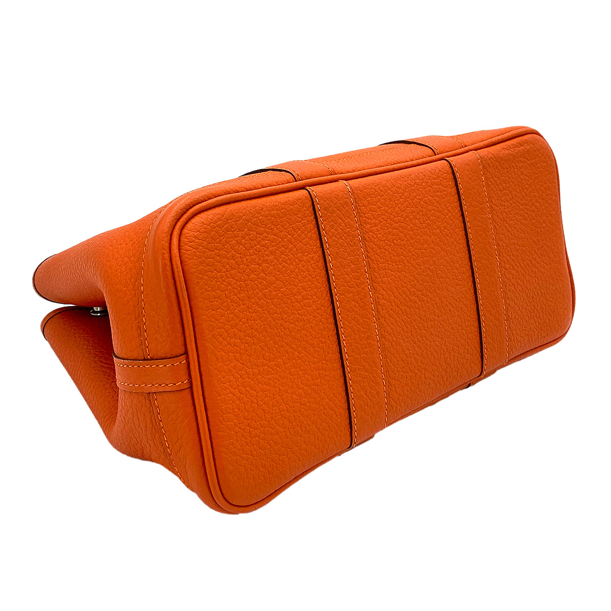 HERMES GARDEN PARTY TPM FEU ORANGE VACHE COUNTRY HAND BAG □R 90250284