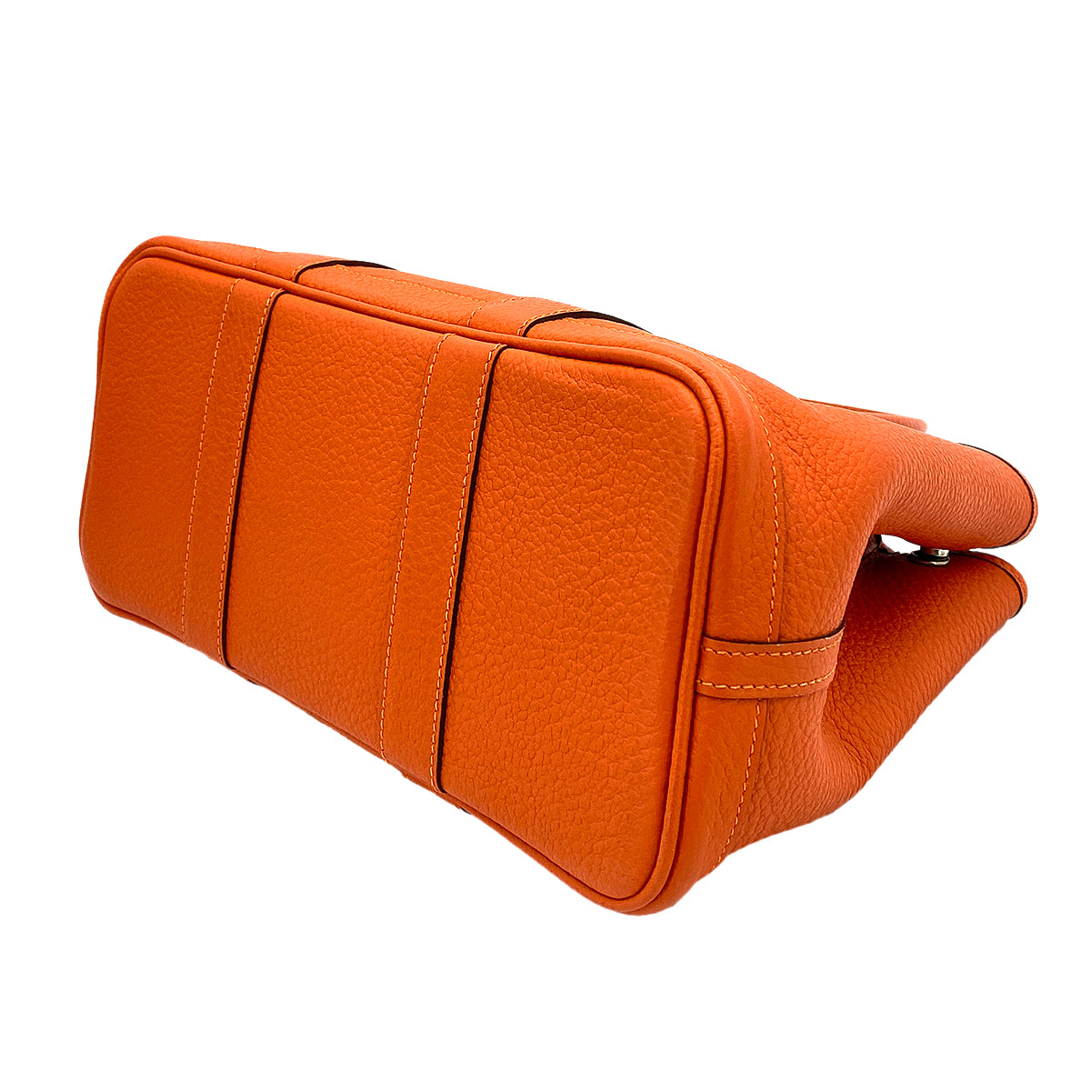 HERMES GARDEN PARTY TPM FEU ORANGE VACHE COUNTRY HAND BAG □R 90250284