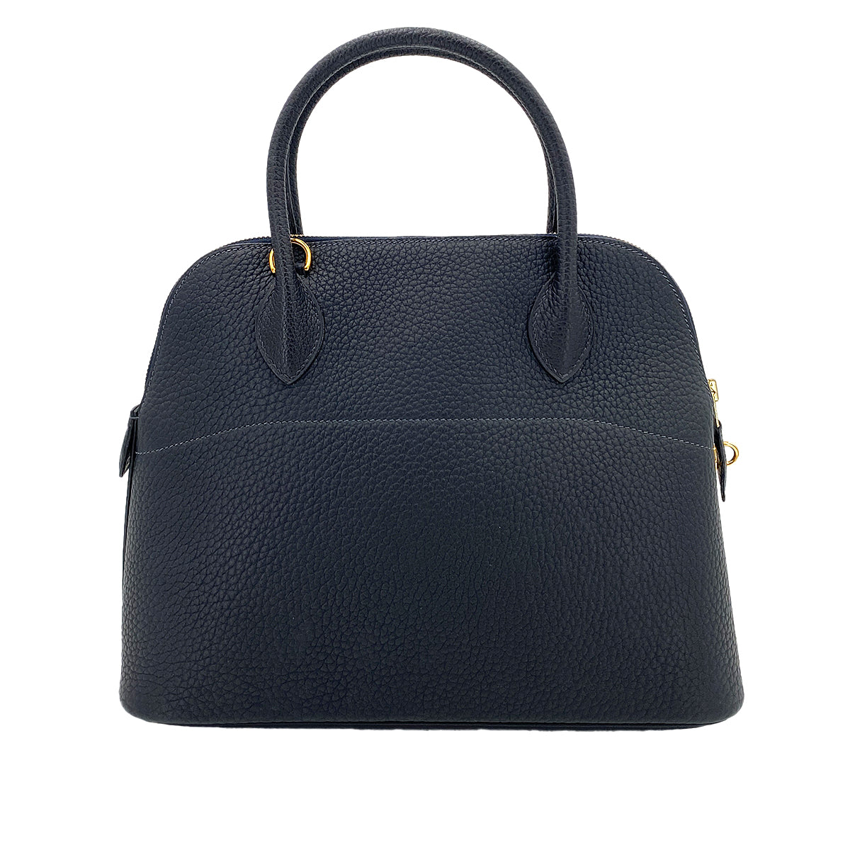 HERMES BOLIDE 31 BLUE INDIGO FJORD HAND SHOULDER BAG □H 90250286