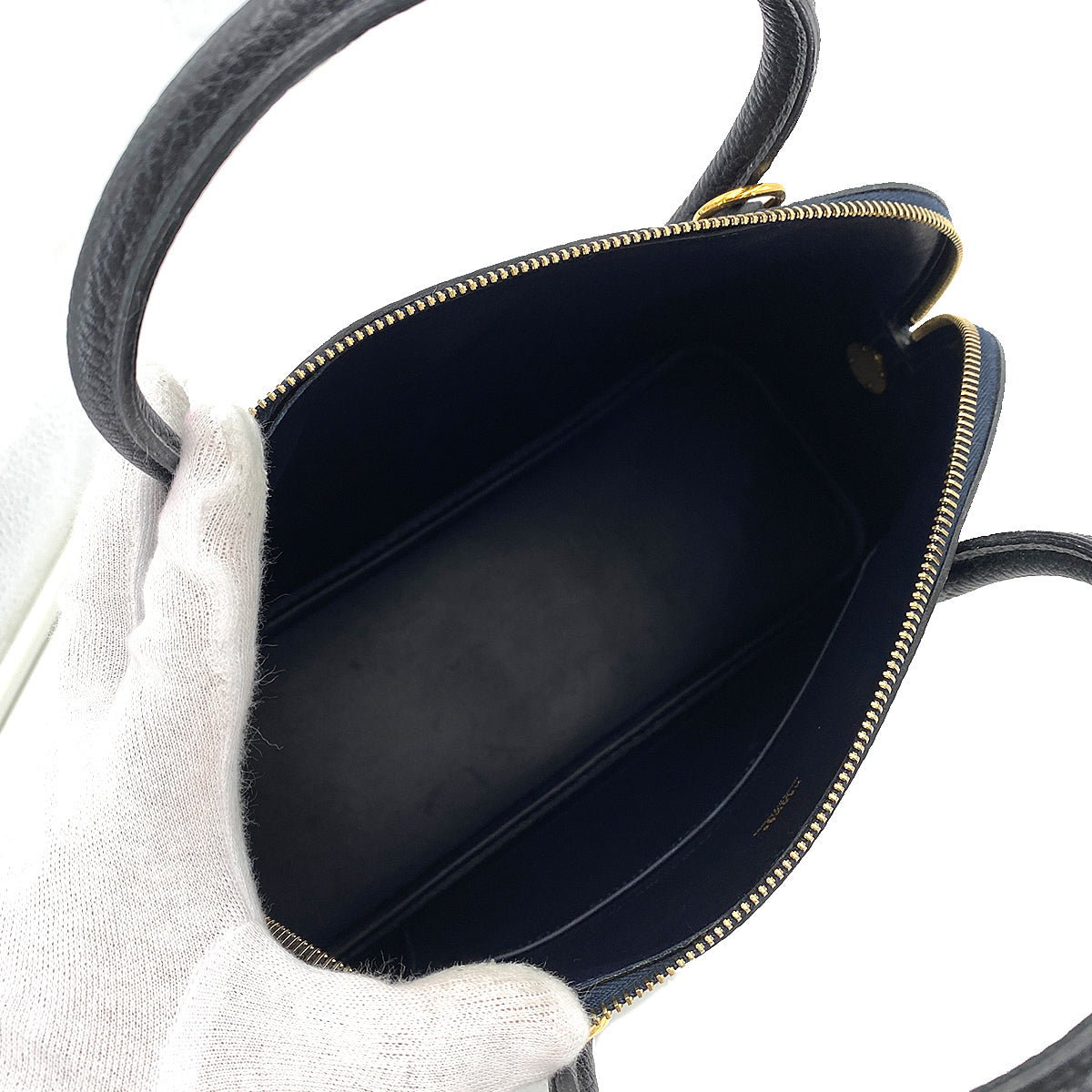 HERMES BOLIDE 31 BLUE INDIGO FJORD HAND SHOULDER BAG □H 90250286