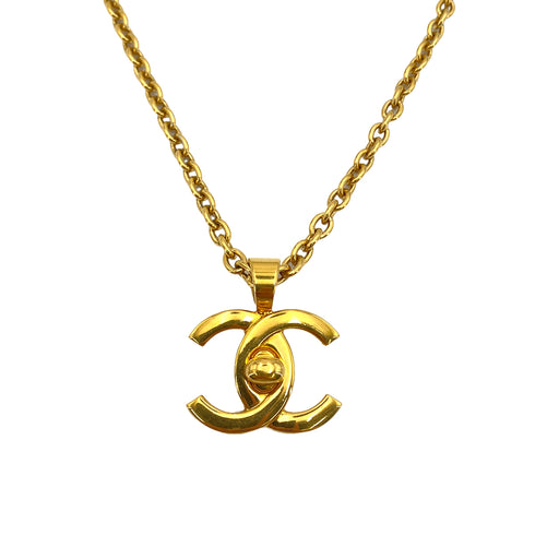 CHANEL VINTAGE NECKLACE COCOMARK TURN LOCK ACCESSORY 96A 90250306 - PURPOSE