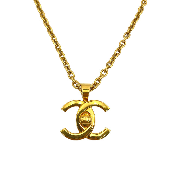 CHANEL VINTAGE NECKLACE COCOMARK TURN LOCK ACCESSORY 96A 90250306 - PURPOSE