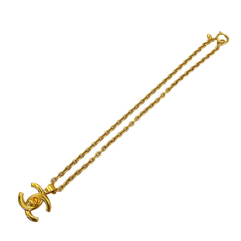 CHANEL VINTAGE NECKLACE COCOMARK TURN LOCK ACCESSORY 96A 90250306 - PURPOSE