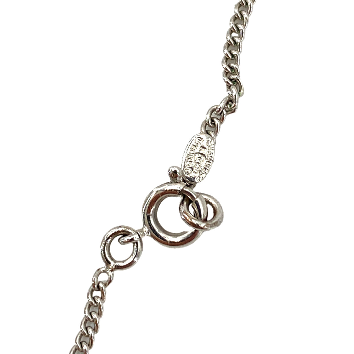 CHANEL NECKLACE COCOMARK RHINESTONE SILVER ACCESSORY 06V 90250308