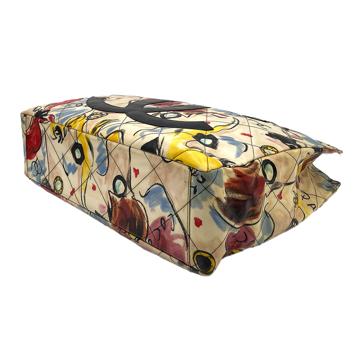 CHANEL VINTAGE COCOMARK TOTE BAG MULTI COLOR VINYL ENAMEL 90250459