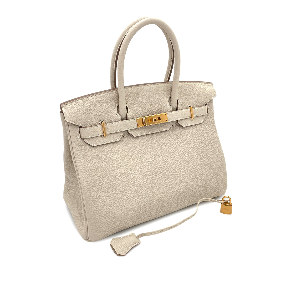 HERMES BIRKIN 30 CRAIE TOGO HAND BAG W GHW 90250461