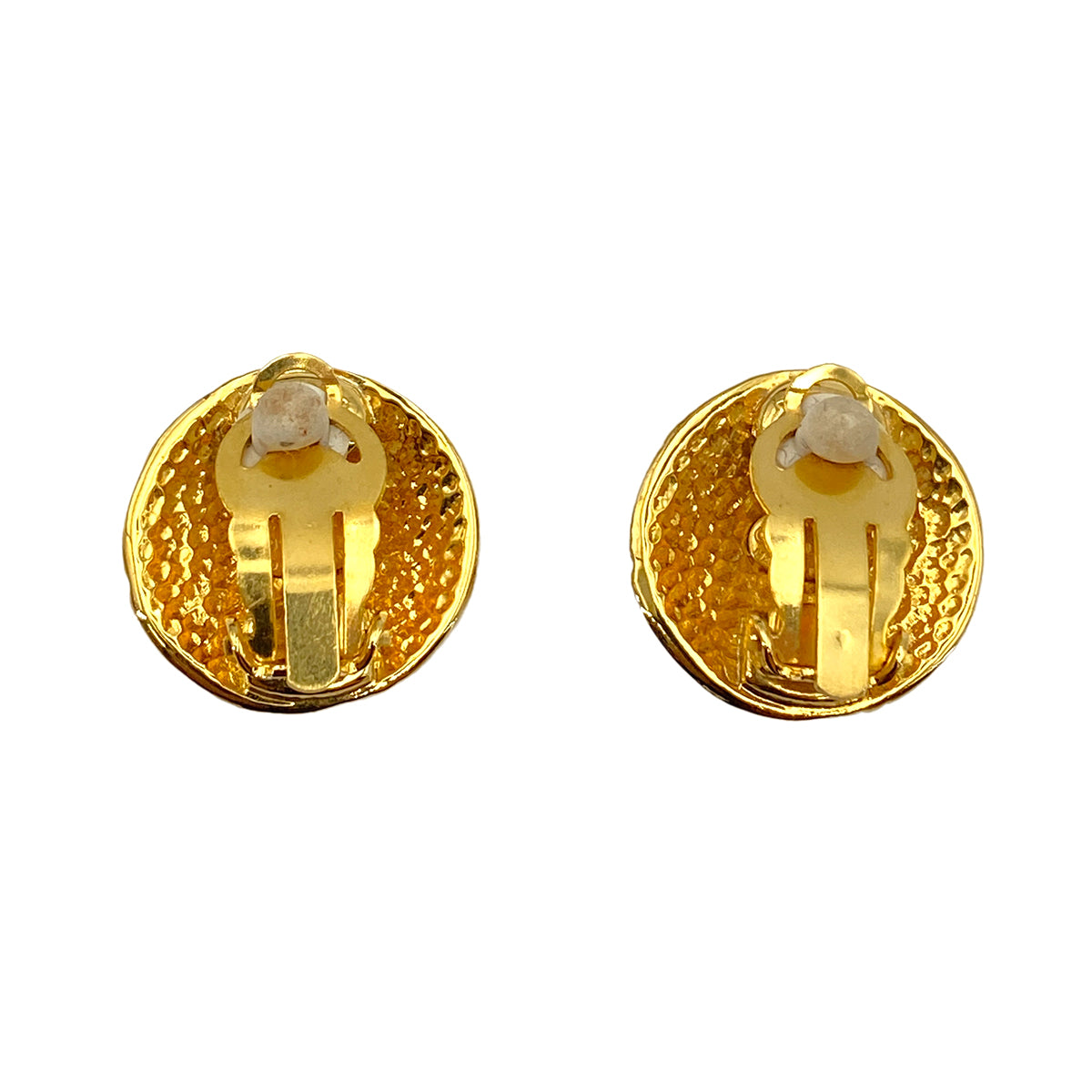 CHANEL VINTAGE EARRINGS COCOMARK ROUND ACCESSORY 95A 90250473