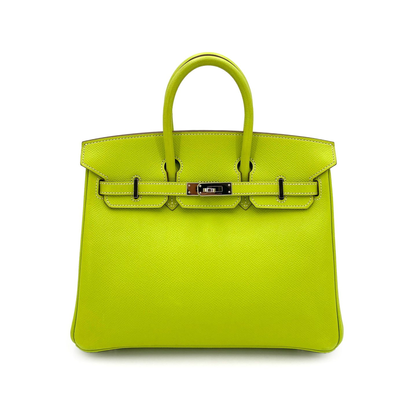 HERMES CANDY BIRKIN 25 KIWI LICHEN EPSOM HAND BAG □O SHW 90250463