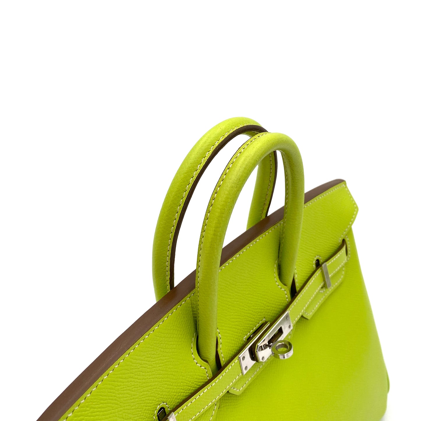 HERMES CANDY BIRKIN 25 KIWI LICHEN EPSOM HAND BAG □O SHW 90250463