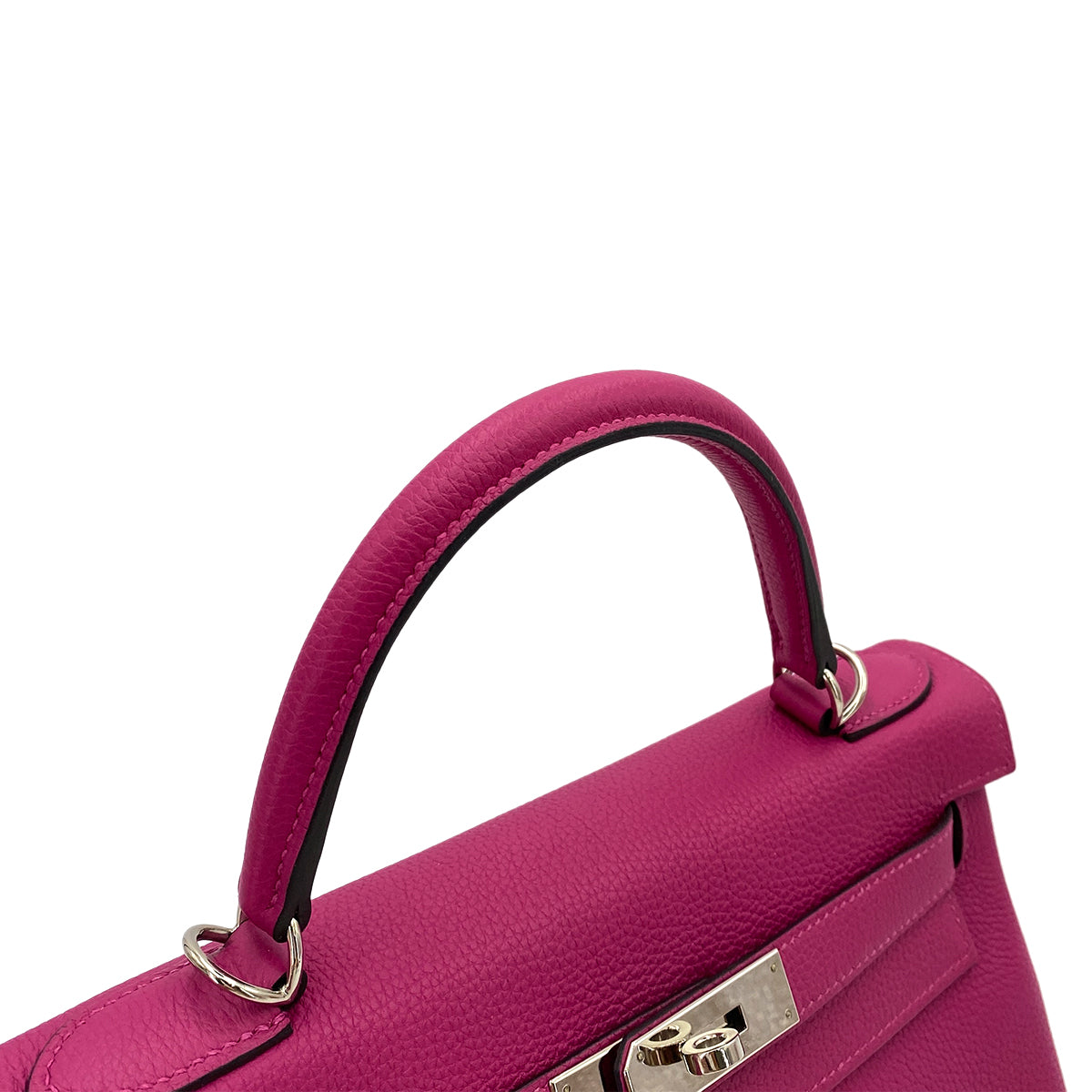HERMES KELLY 28 RETOURNE ROSE PURPLE TOGO HAND SHOULDER BAG C SHW 90250504