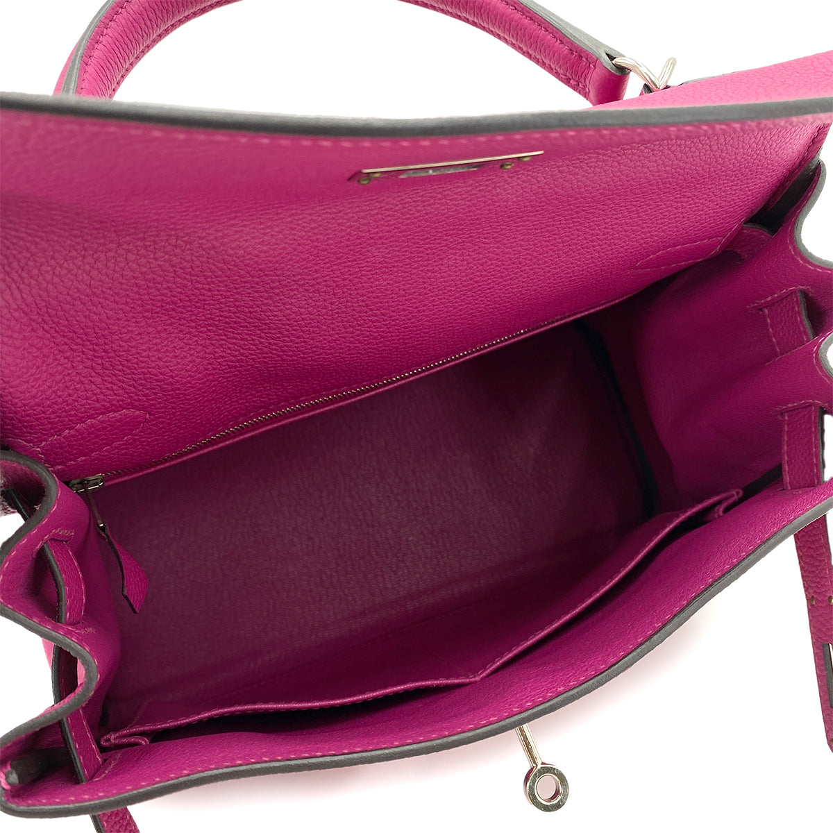 HERMES KELLY 28 RETOURNE ROSE PURPLE TOGO HAND SHOULDER BAG C SHW 90250504