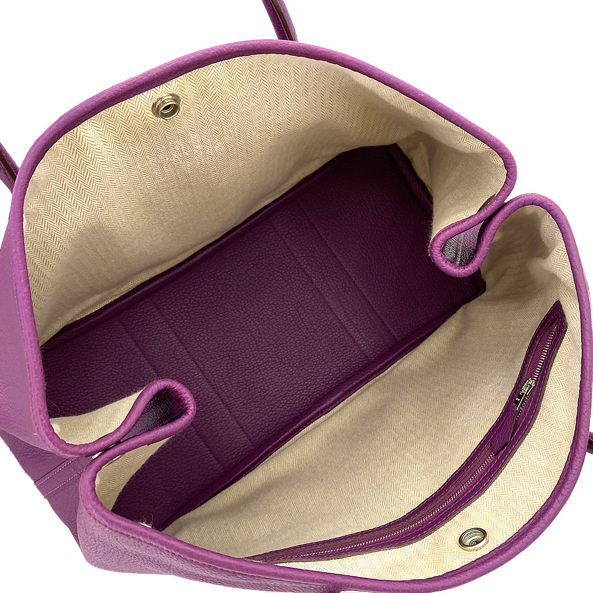 HERMES GARDEN PARTY PM ANEMONE VEAU NEGONDA TOTE BAG □Q 90250507
