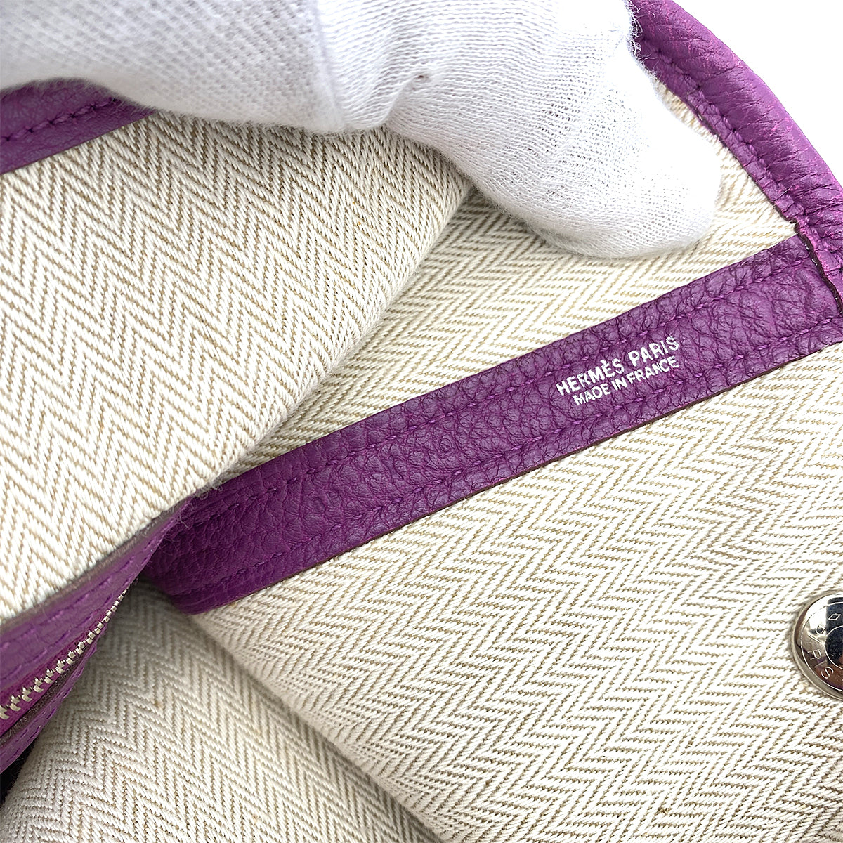 HERMES GARDEN PARTY PM ANEMONE VEAU NEGONDA TOTE BAG □Q 90250507