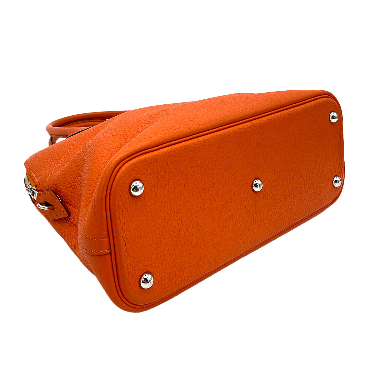 HERMES BOLIDE 31 FEU ORANGE TAURILLON CLEMENCE HAND SHOULDER BAG T 90250508